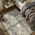 DCX Washable 3x5 Snake Rug, Soft Low Pile Carpet, Kid & Pet Friendly by DCXWashableRug