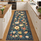 DUKINO 3x10 Runner Rug for Hallway, Washable Kitchen Floral Runner Rug - Image 7