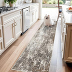 Washable 2x8 Kitchen Rug Runner – Non-Slip Stain-Resistant Soft Carpet Runner by BYYVOORugsforYourHome