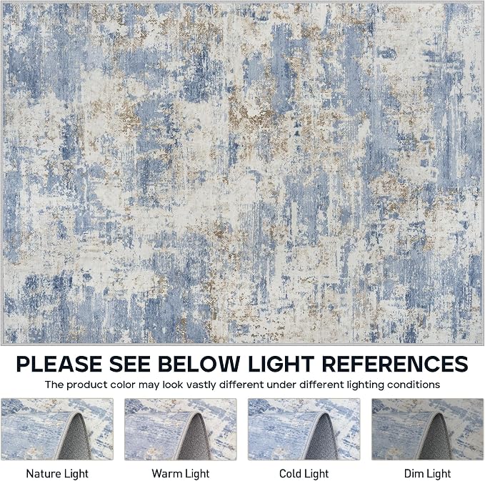 5x7 Area Rugs for Living Room Rug Washable: Modern Rug for Dining Room Bedroom - Image 7