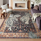 Moynesa Tiger Washable Area Rugs 8x10, Large Boho Rugs by Moynesa