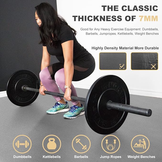 GXMMAT Extra Large Exercise Mat 16'x6'/12'x6'/10'x6'/8'x6', Extra Wide Workout - Image 5