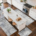 Kitchen Rug Set 4-Piece with Runner – Washable Non-Slip Floor Mats - Image 3