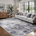 Living Room Rug 6x9, Abstract Modern Ultra Soft Washable Rug, Non Slip Carpet by Yarooge