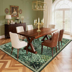 GarveeHome Forest Rugs 5x7, Botanical Low Pile Non Slip Stain Resistance - Image 8
