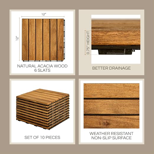 THYOI Premium Deck Tiles, Patio Flooring - Image 2