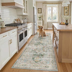 Madane Runner Rug 2'6''x8' Kitchen Runner, Hallway Runner Printed Vintage by Madane