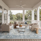 GENIMO Outdoor & Indoor Area Rug 10'x14', Waterproof, Non-Shedding, Easy - Image 4