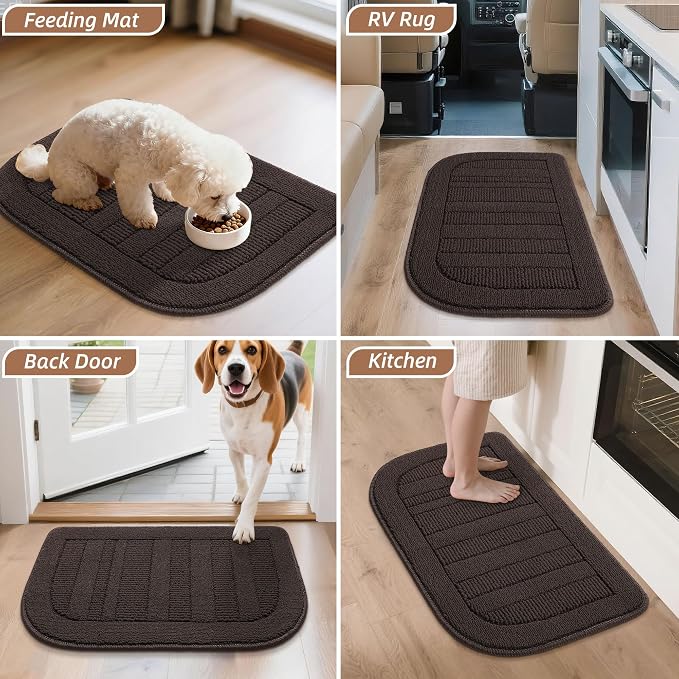 BEQHAUSE 30x18 Inch Kitchen Rug Mat Durable Kitchen Rugs Non-Slip Washable - Image 8