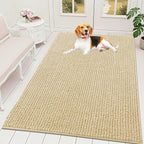 OLANLY Dog Door Mat for Muddy Paws 59x35, Ultra Absorbent Chenille Mud Doormat by OLANLY