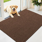 OLANLY Dog Door Mat for Muddy Paws 44x32, Ultra Absorbent Chenille Mud Doormat by OLANLY