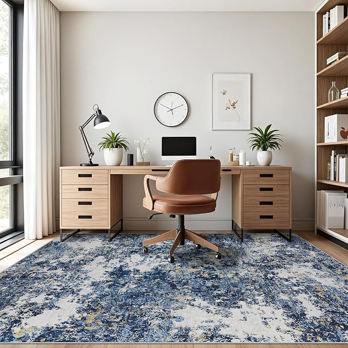 Area Rug 9x12 Living Room: Large Washable Rug - Image 4