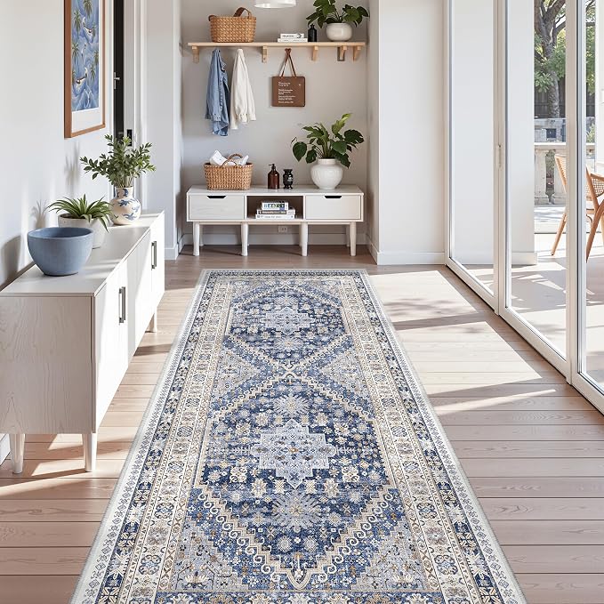 zesthome 3x8 Runner Rug Non Slip Washable by Zesthome