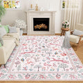 DUKINO 5x7 Rug, Washable Animal Living Room Rug by DUKINO