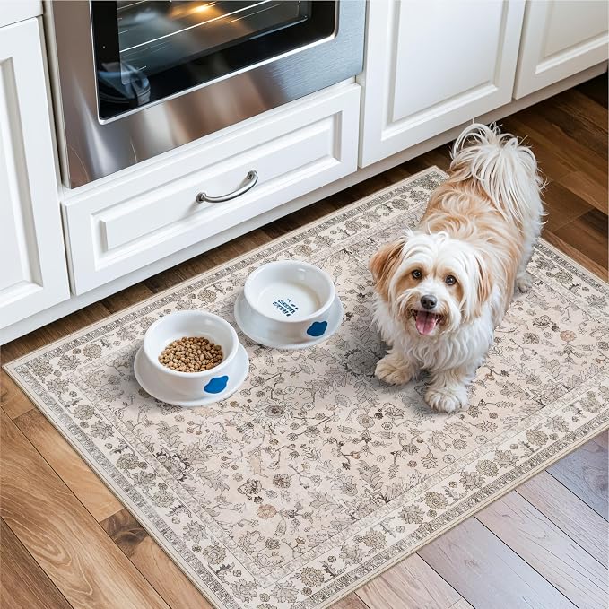 2x3 Non-Slip Washable Kitchen Rug – Boho Small Accent Rug - Image 4