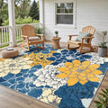 GENIMO Indoor Outdoor Area Rug 8'x10', Machine Washable Rugs by GENIMO
