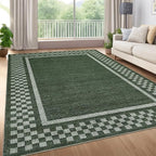 GarveeHome Washable Area Rug 4x6 Small Living Room Rugs Modern Bordered Soft - Image 8