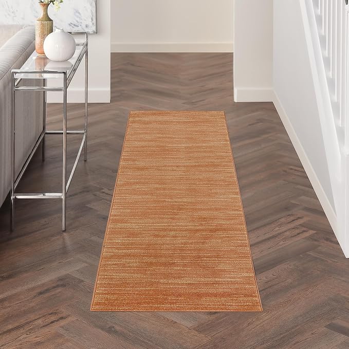 Nourison Home Nourison Essentials Rust 2'2" x 10' Area Rug by NourisonHome