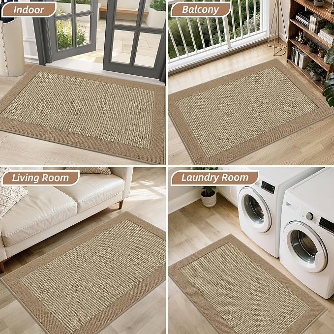BEQHAUSE Indoor Door Mat 20" x 32", Dirt Trapper Door Mats Non-Slip Entryway - Image 8