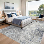 Large Rug for Living Room 10x14–Washable Modern Neutral Abstract Area Rug for - Image 2