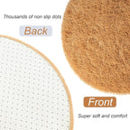 LOCHAS Bedroom Rug 2.6' x 5.3', Khaki Fluffy Shaggy Area Rug - Image 6