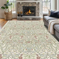 Vintage Light Green Living Room Rug, 8x10 Washable Area Rugs by Unknown