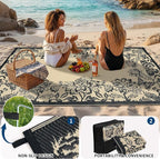 Garvee Outdoor Rugs 9’x12’ Waterproof Reversible Mats, Large Area Plastic Straw - Image 5