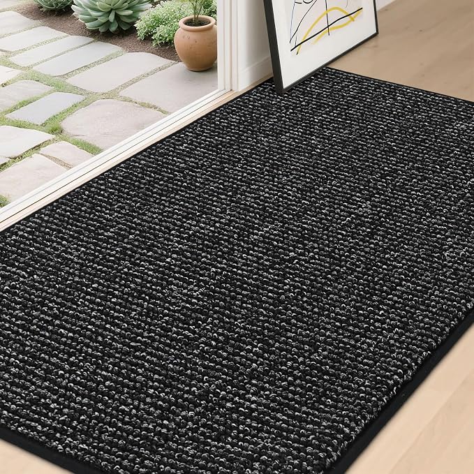 BEQHAUSE Dirt Trapper Door Mat 36" x 60", Non-Slip Washable Doormats Entrance by BEQHAUSE