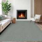 EARTHALL Washable Area Rugs 6x9 Ft Non Slip Living Room Rugs Cotton Rubber by EARTHALL