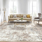 LOONGRUG 10x14Ft Area Rugs Living Room: Washable Large Abstract Modern Soft Rug - Image 5