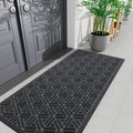 Smiry Front Door Mat Outside Entrance, Heavy Duty Sturdy Natural Rubber Doormat by Smiry