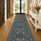 Boho 3x10 Wide Hallway Runner Rug 10 ft, Washable Extra Long Runner Rugs by HazoHaus