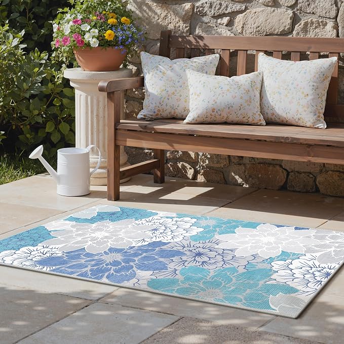 GENIMO Indoor Outdoor Area Rug for Entryway, Machine Washable, Waterproof - Image 7