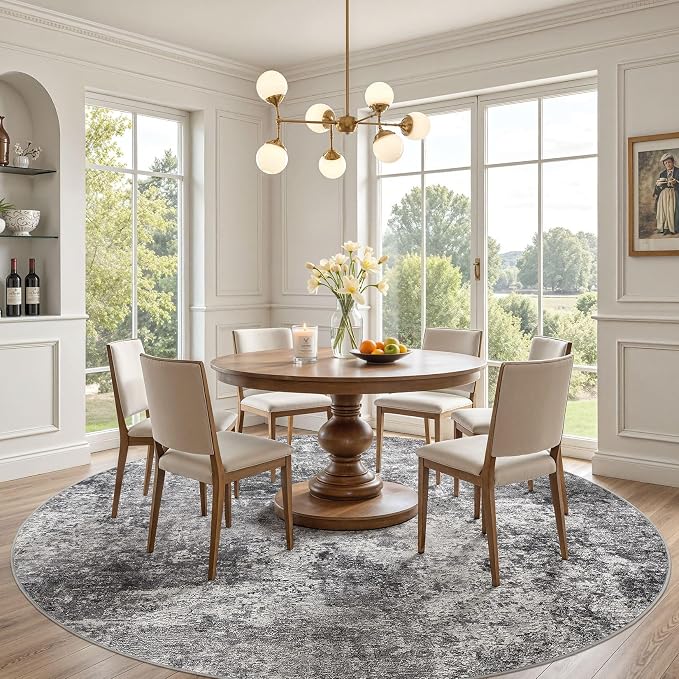 DMOYEST 10ft Round Area Rug Living Room Rugs - Image 4