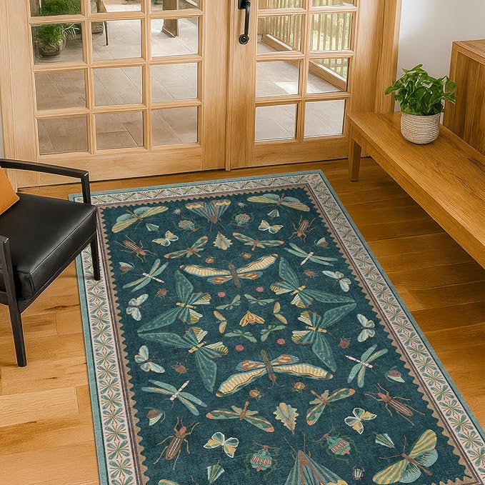 Teal 3x5 Entryway Rug - Image 6