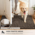 PURRUGS Dirt Trapping Door Mat 24" x 35.5", Non-Slip Machine Washable Entry Rug - Image 6