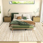 Miukiki 8x10 Area Rug for Living Room Moroccan Washable Rugs Non Slip Indoor - Image 8