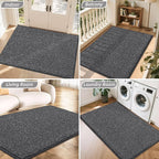 BEQHAUSE Dirt Trapper Door Mat 48" x 72", Non-Slip Washable Doormats Entrance - Image 8