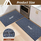 COSY HOMEER Kitchen Rugs Sets 2PCS, Non-Slip Washable Kitchen Mats - Image 8