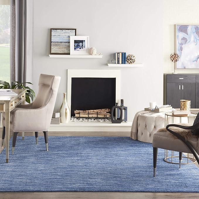 Nourison Home Nourison Essentials Navy Blue 10' x 14' Area Rug - Image 3