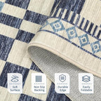 GarveeHome 10x13 Area Rug for Living Room Modern Abstract Checkered Carpets - Image 4