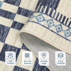GarveeHome Area Rug 9x12 for Dorm Home Machine Washable Non-Slip Low Pile Rugs - Image 4