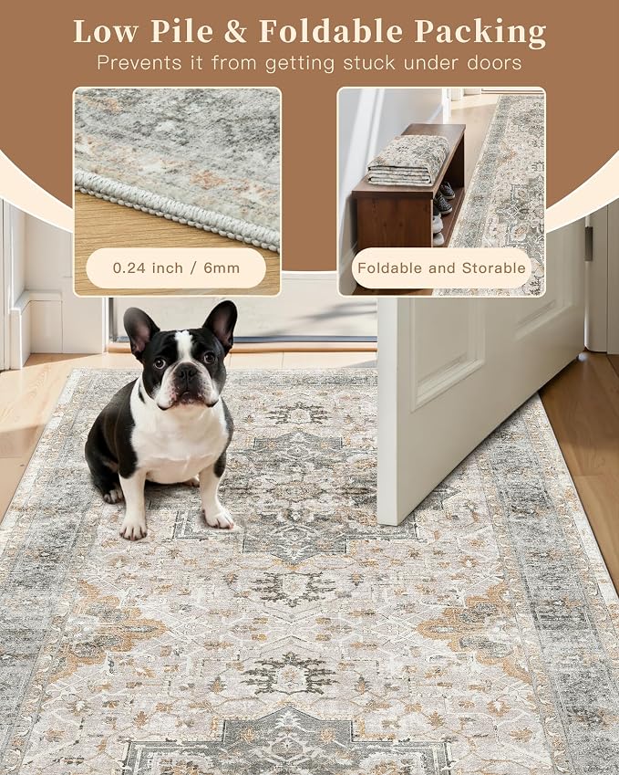 Madane Hallway Runner Rug 2x12, Long Washable Runner Rugs 12ft - Image 6