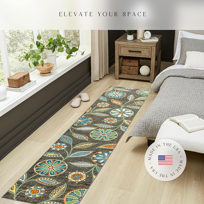 Maples Rugs Reggie Floral Runner Rug - Image 3