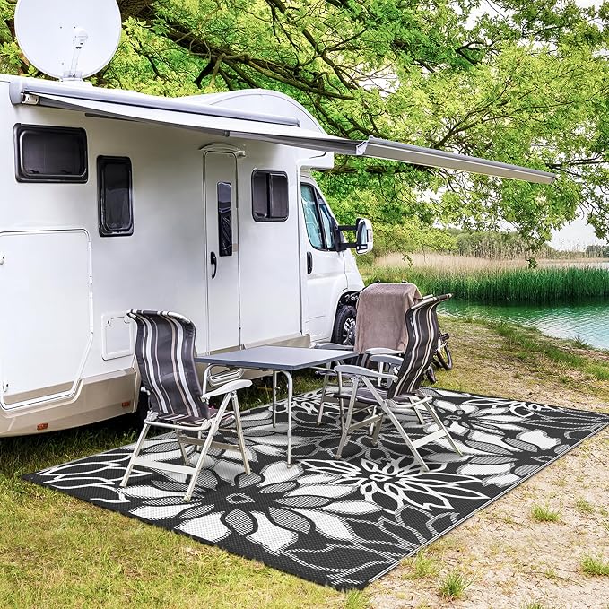 GENIMO Outdoor Rug Waterproof for Patio Decor, Large Area Rugs Mats for RV - Image 4