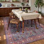 Washable Area Rug 3' x 5 ' Vintage Traditional Persian Mat - Image 3