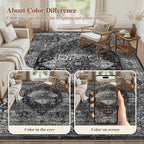 UERMEI 9x12 Area Rug Living Room Rugs - Image 7