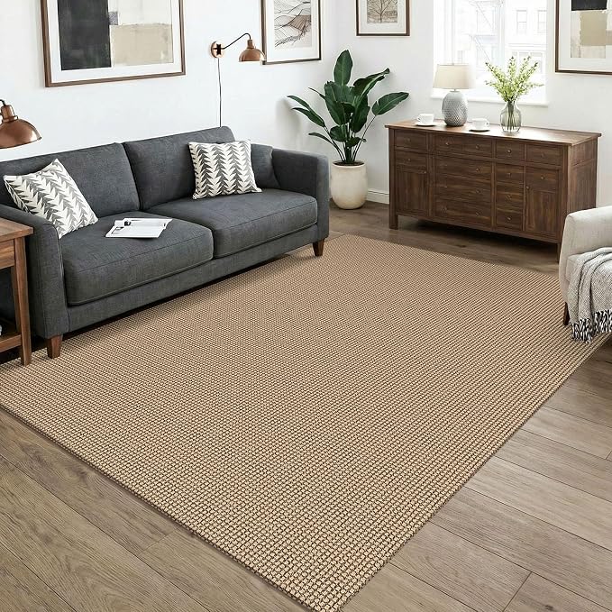 KOZYFLY Washable Area Rug 5x7 ft Rubber Backed Non Slip Rugs by KOZYFLY