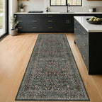 8ft Long Runners for Hallways Non Slip, Entryway Indoor, Washable Rubber - Image 3
