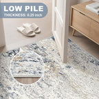 DMOYEST Washable Runner Rug for Hallway: 2.6x10 Neutral Modern Abstract Low - Image 7